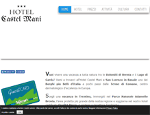Tablet Screenshot of hotelcastelmani.it